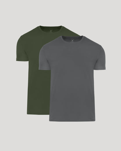 Grove & Carbon Classic Premium Pima Crew 2-Pack
