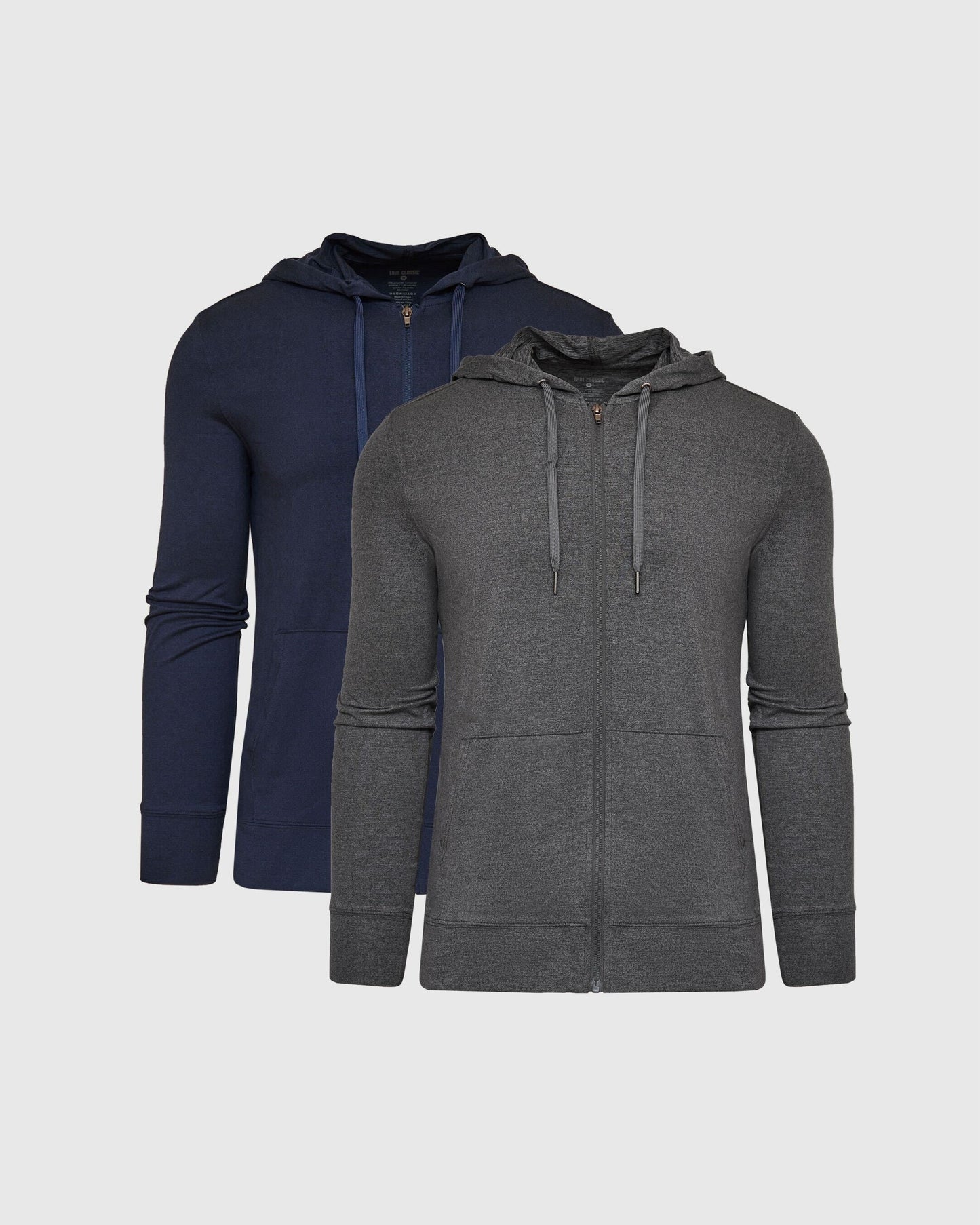 Heathered Active Zip Hoodie 2-Pack