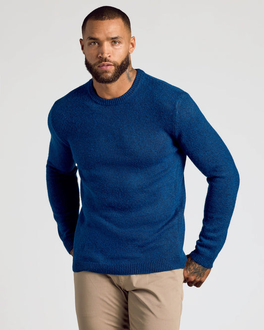 Heather Fiord Marled Crew Neck Sweater