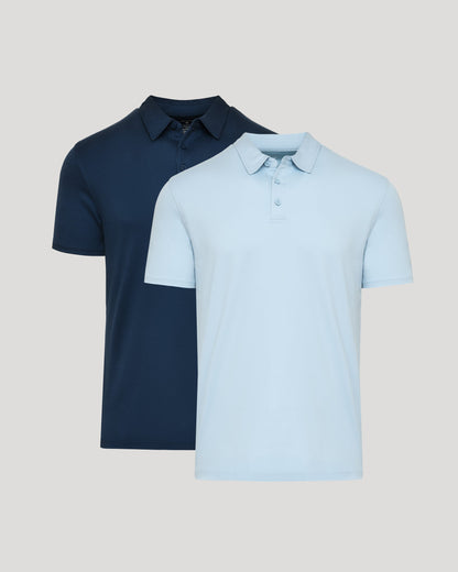 Navy & Ether Premium Pima Polo 2-Pack
