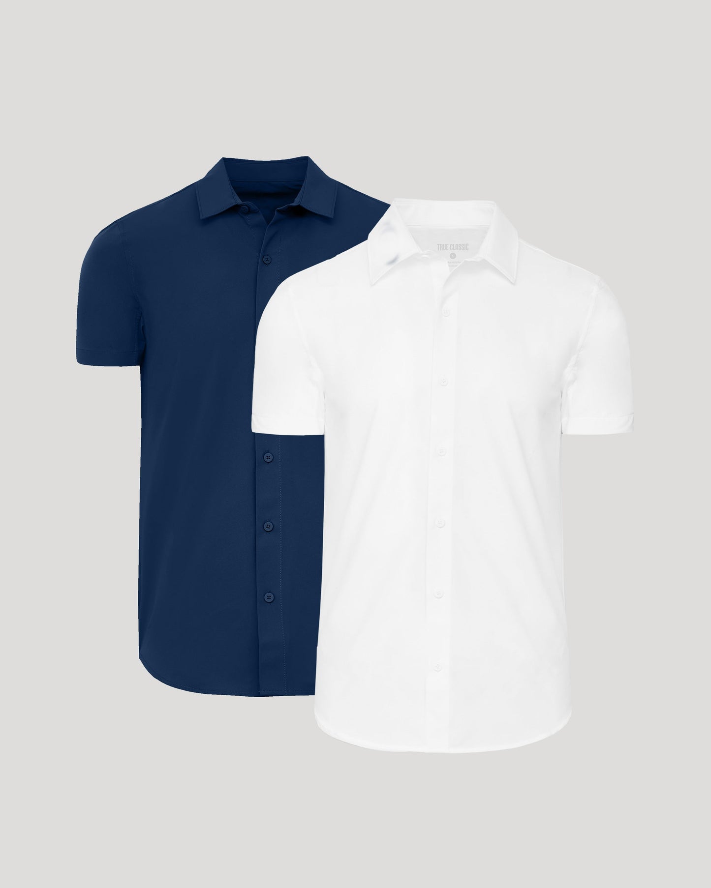 Navy & White Commuter Short Sleeve Shirt 2-Pack