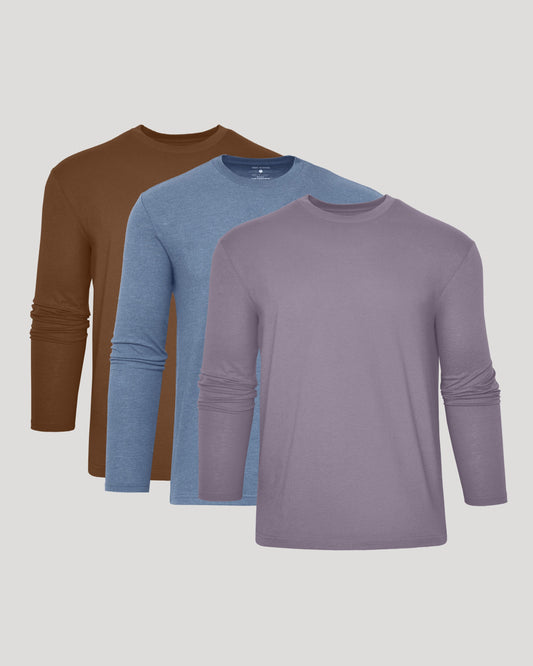 Seasonal Classic Long Sleeve Crew 3-Pack