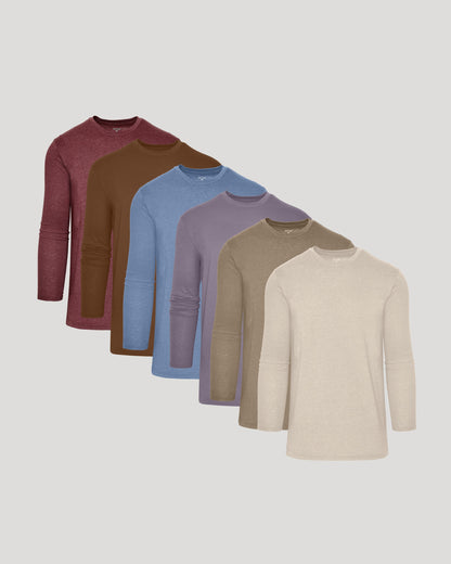 Seasonal Tall Classic Long Sleeve Crew 6-Pack