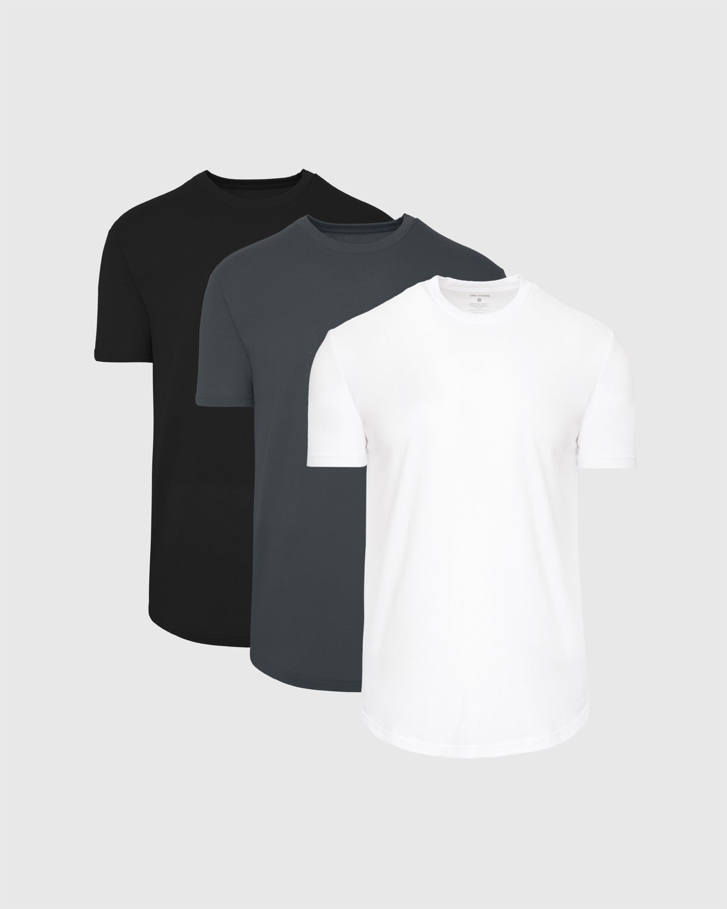 The Essentials Curved Hem Classic Crew Neck 3-Pack