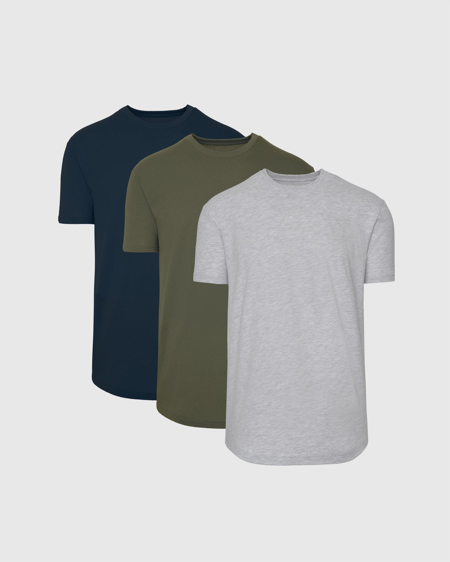 The Staple Curved Hem Classic Crew Neck 3-Pack