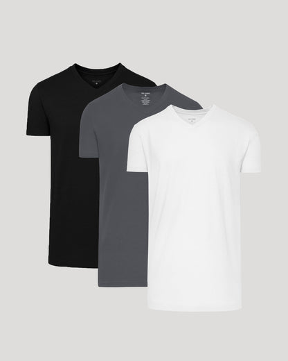 Timeless Short Sleeve Tall Classic V-Neck 3-Pack