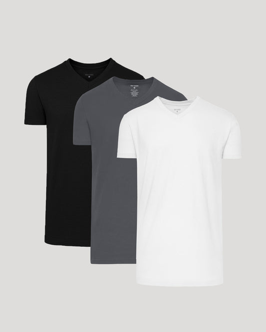Timeless Short Sleeve Tall Classic V-Neck 3-Pack