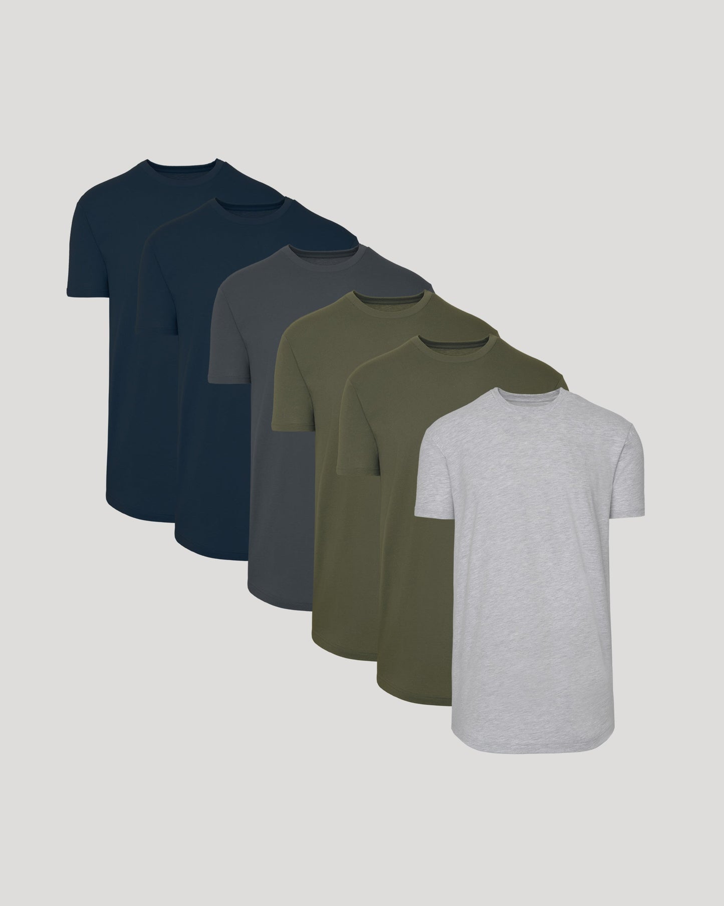 Short Sleeve Tall Curved Hem Crew 6-Pack