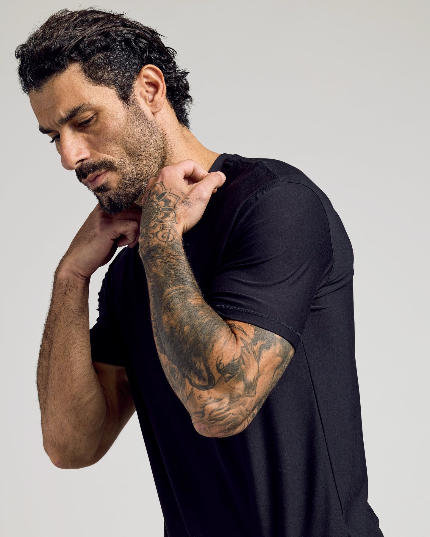 All Black Active Crew Neck 6-Pack