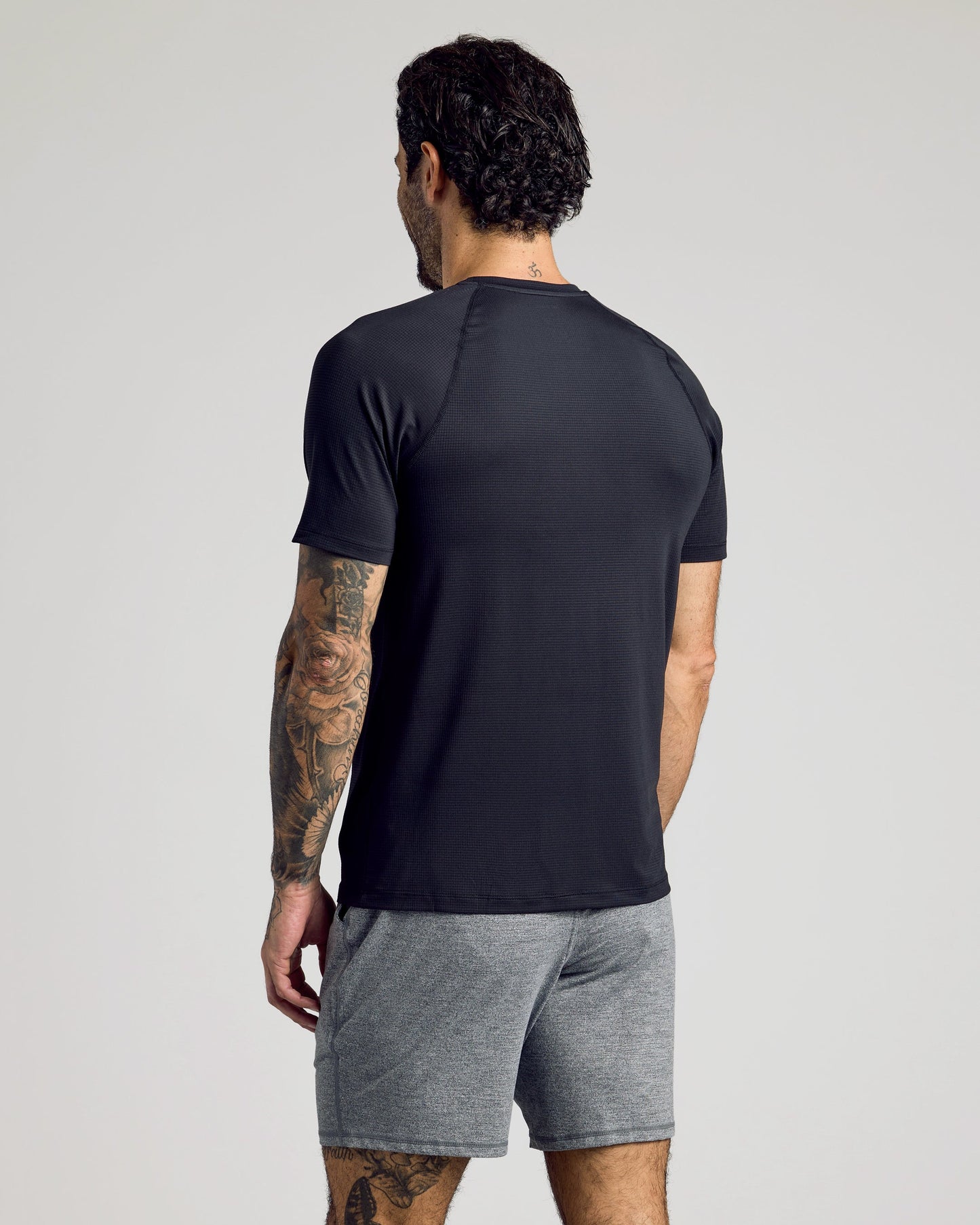 Black Active Mesh Crew 6-Pack