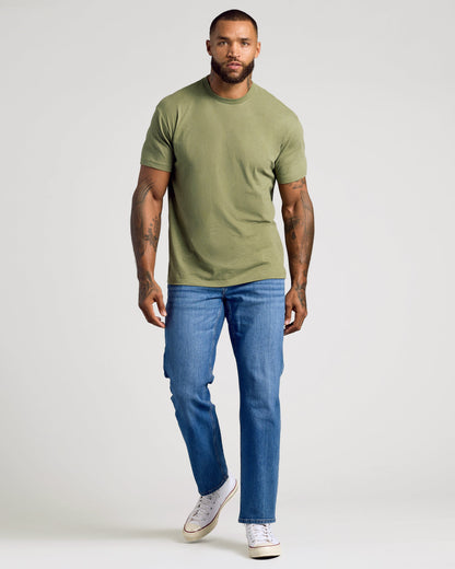 Dark Heather Willow Classic Crew Neck