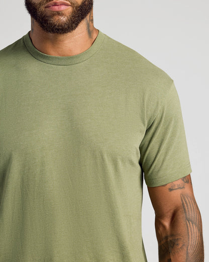 Dark Heather Willow Classic Crew Neck