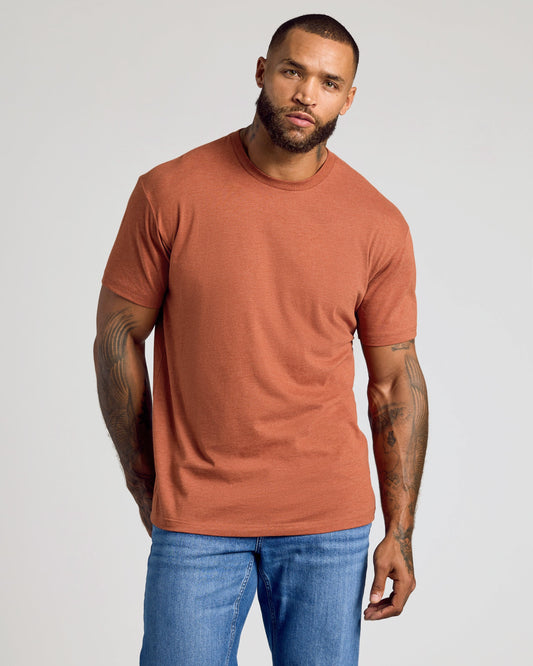 Heather Gingersnap Classic Crew Neck