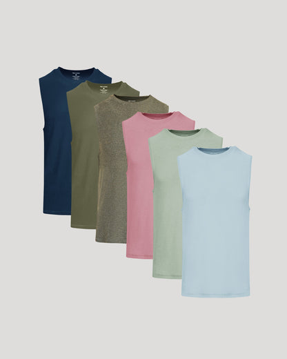 Limited Sleeveless Active Muscle Tee 6-Pack