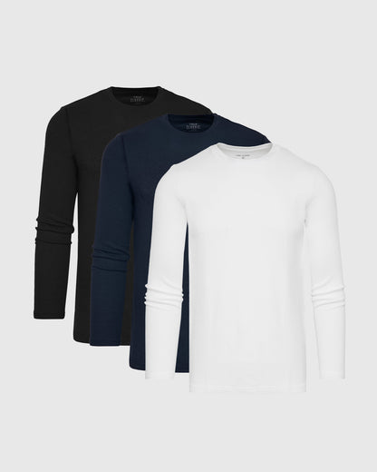 The Standard Waffle Long Sleeve Crew Neck 3-Pack