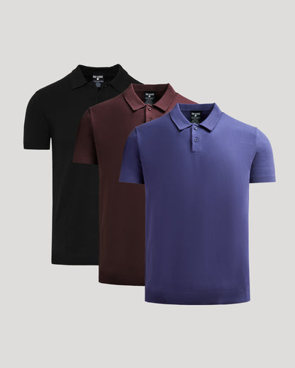 Seasonal Dressy Polo 3-Pack
