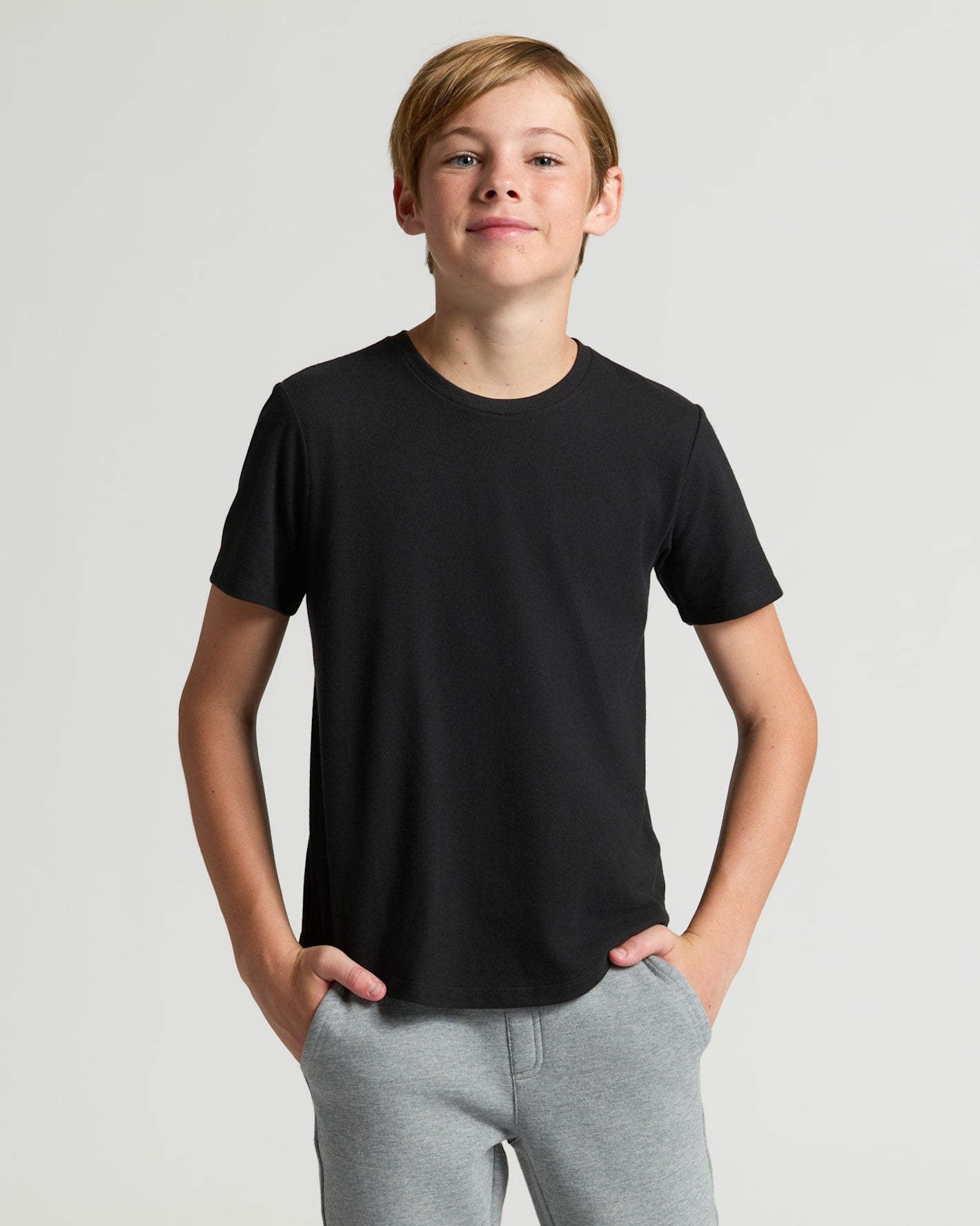 Boys' Classic Curved Hem Crew Neck 6-Pack