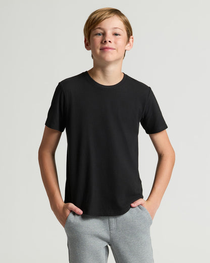 Boys' Classic Curved Hem Crew Neck 6-Pack