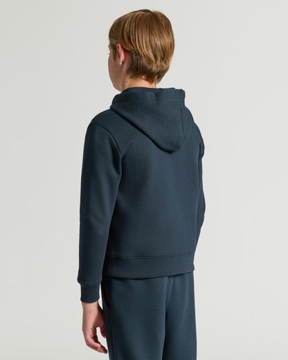 Boys' Navy Fleece Full Zip Hoodie