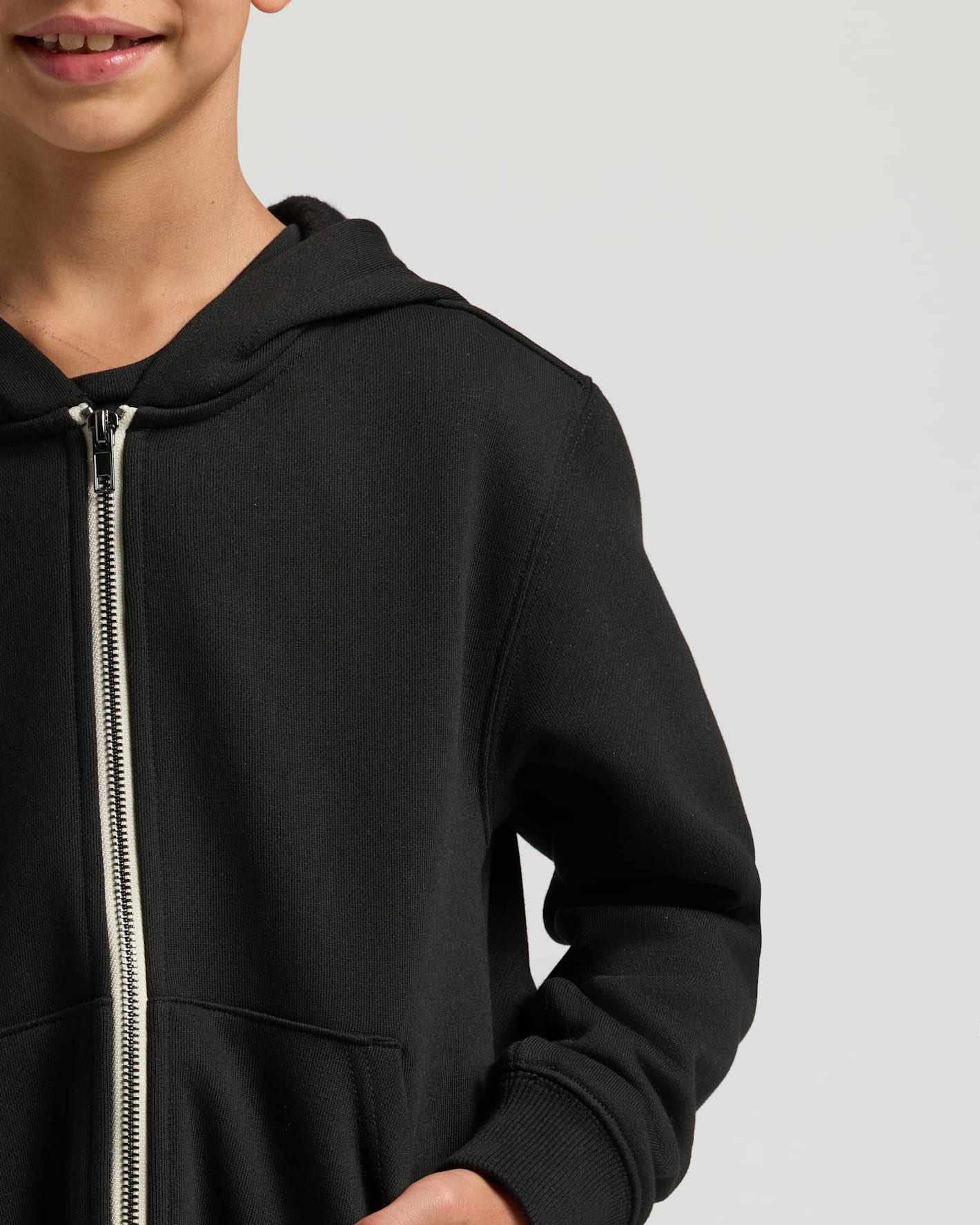 Boys' Black Full Zip Fleece Hoodie & Jogger 2-Pack