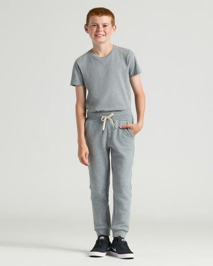 Boys' Medium Heather Gray Fleece Jogger