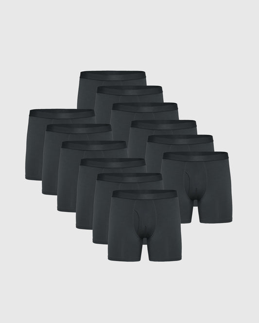 Carbon Boxer Briefs W/ Fly 12-Pack