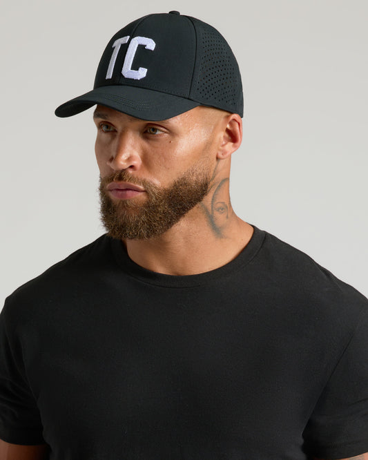 Black Embroidered True Classic Hat
