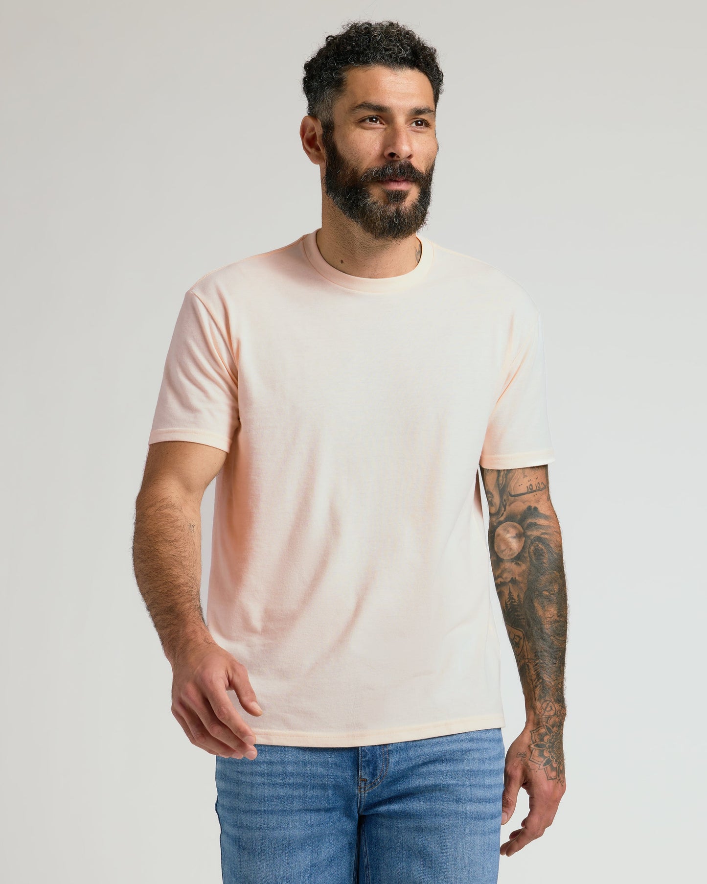 Coral Blush Classic Crew Neck