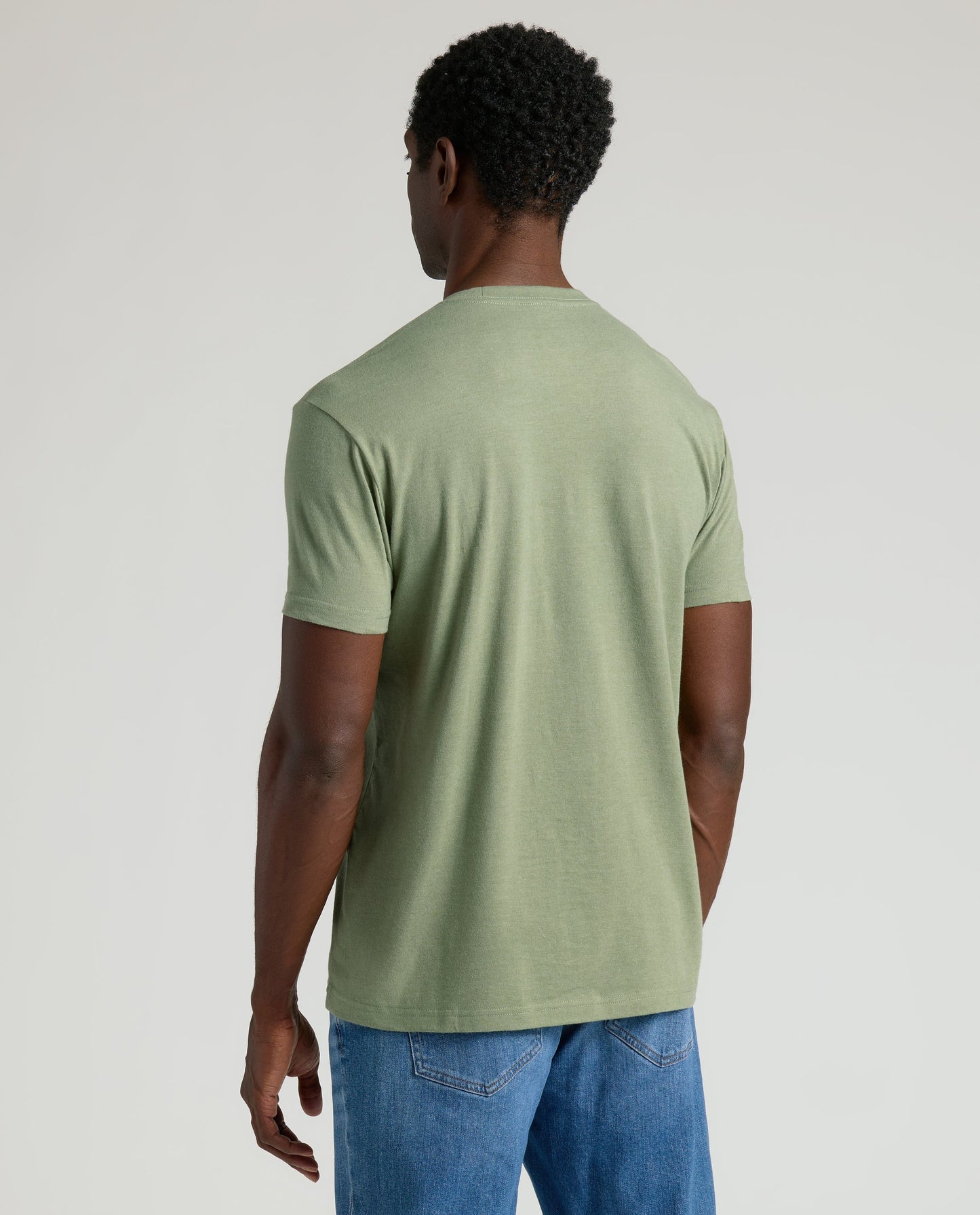Dark Heather Bay Green Classic Crew Neck