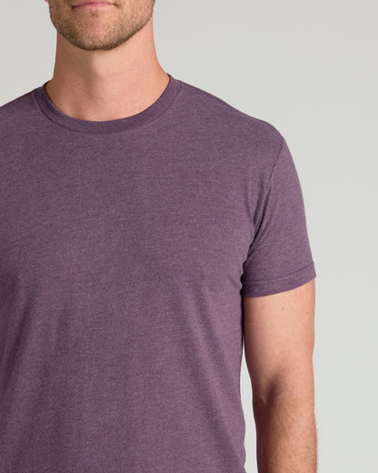 Dark Heather Plum Classic Crew Neck