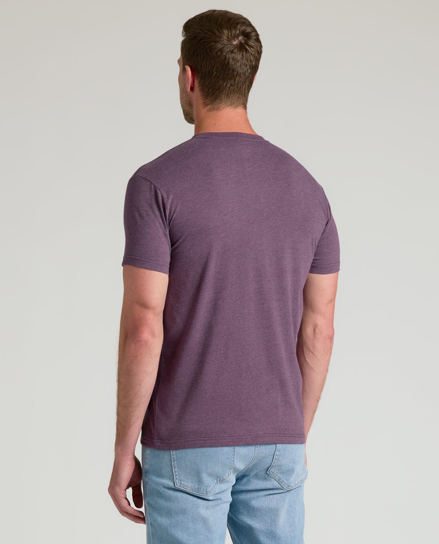 Dark Heather Plum Classic Crew Neck
