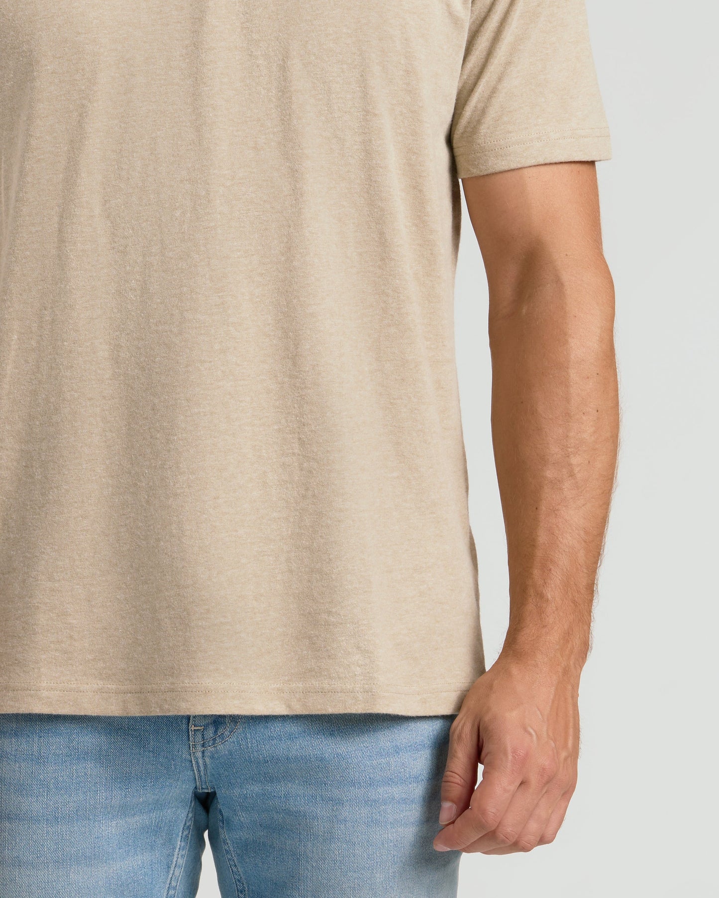 Heather Fennel Classic Crew Neck