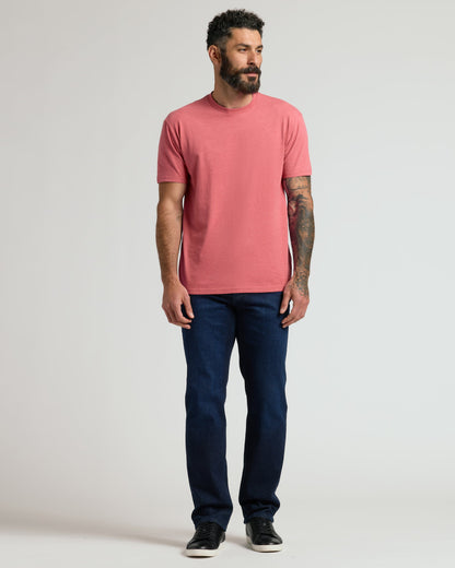 Heather Garnet Classic Crew Neck