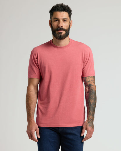 Heather Garnet Classic Crew Neck