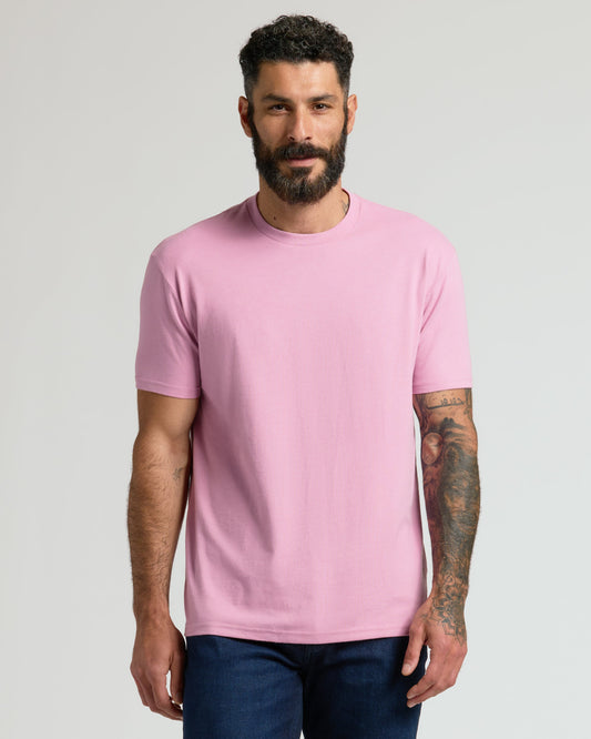 Heather Mauve Classic Crew Neck