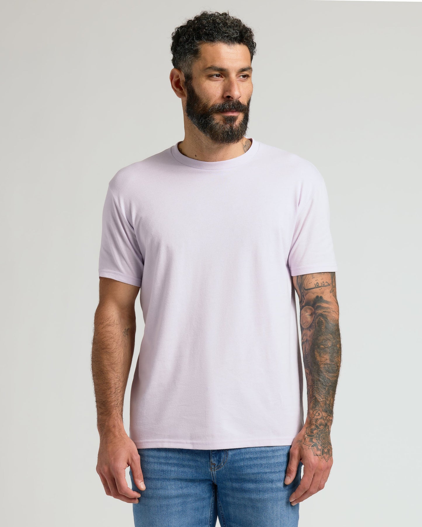 Heather Orchid Classic Crew Neck