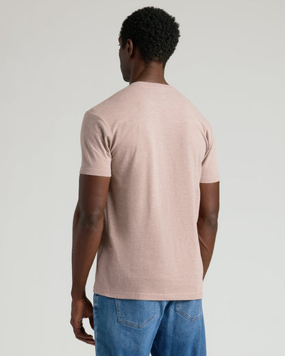 Light Heather Slate Mauve Classic Crew Neck