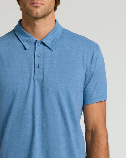 Dark Heather Blue Lake Classic Polo