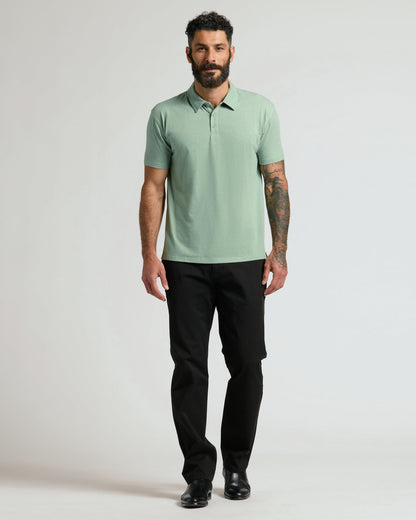 Heather Slate Green Classic Polo