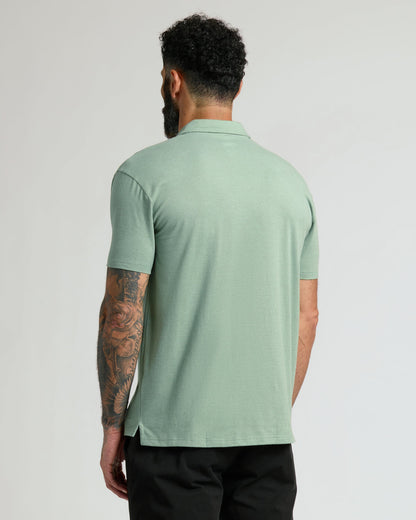 Heather Slate Green Classic Polo