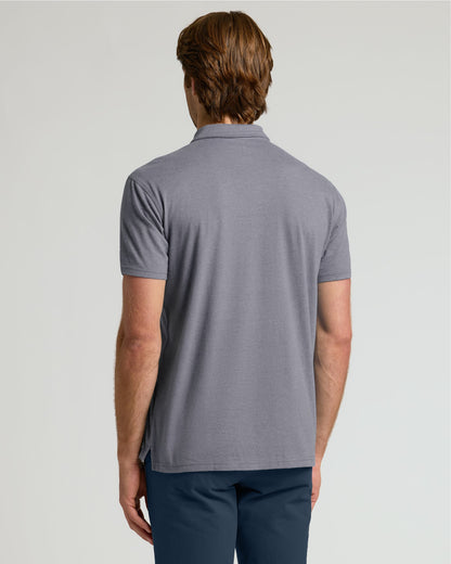 Heather Graphite Classic Polo