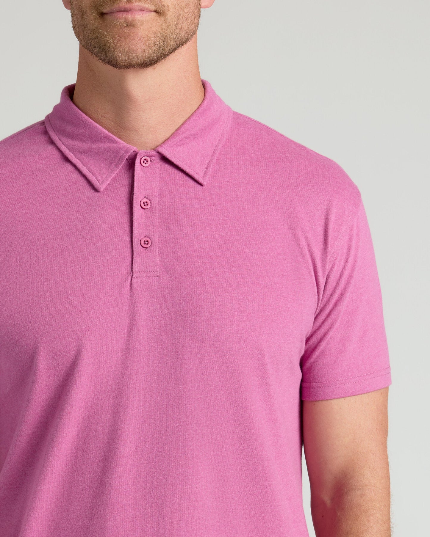 Heather Magenta Classic Polo