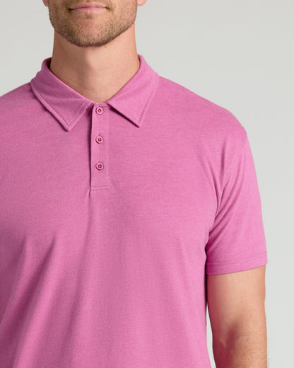 Heather Magenta Classic Polo