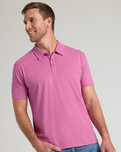 Heather Magenta Classic Polo