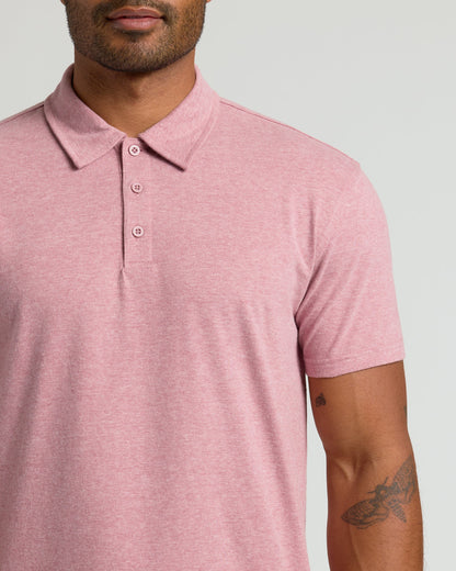 Light Heather Boysenberry Classic Polo
