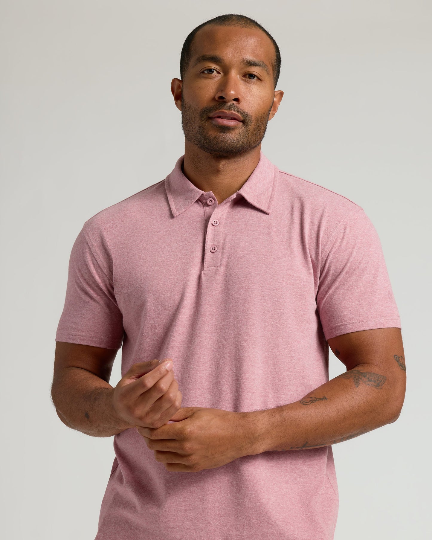 Light Heather Boysenberry Classic Polo