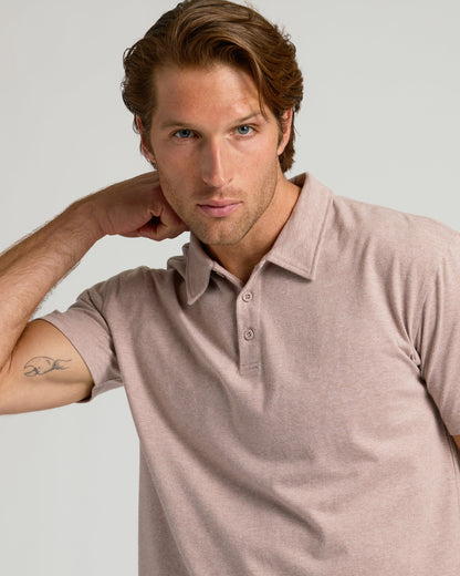 Light Heather Slate Mauve Classic Polo
