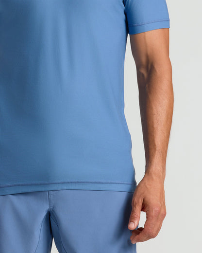 Azul Active Crew Neck Tee