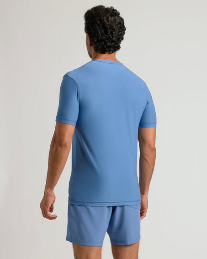 Azul Active Crew Neck Tee