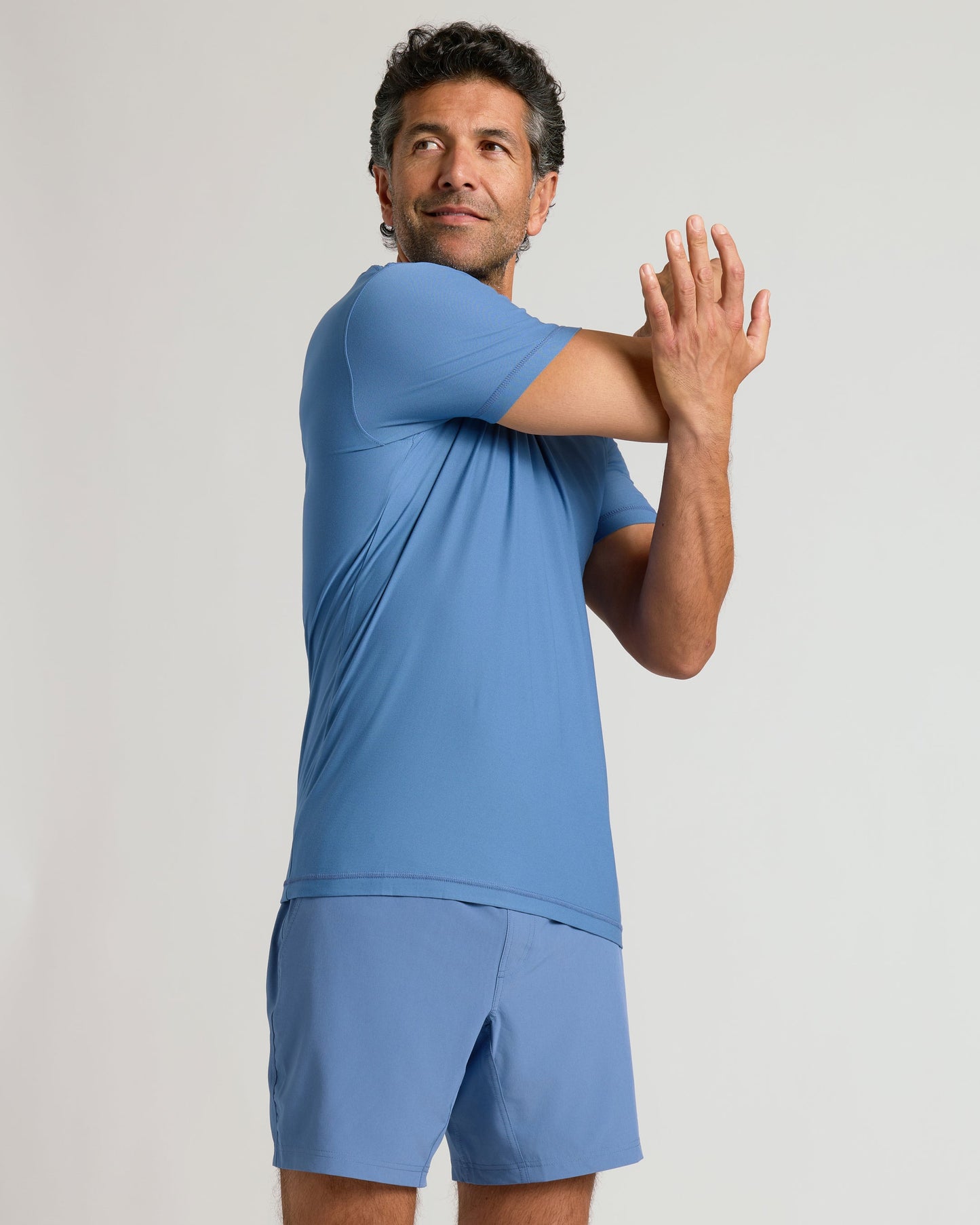 Azul Active Crew Neck Tee